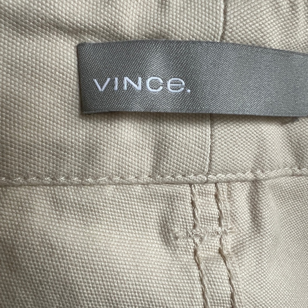 Vince Women's Ivory Cropped Utility Carpenter Pants Size 30 NWOT - Picture 12 of 15